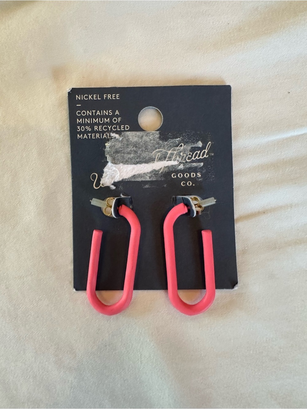 Target Coral Pink Hoop Earrings